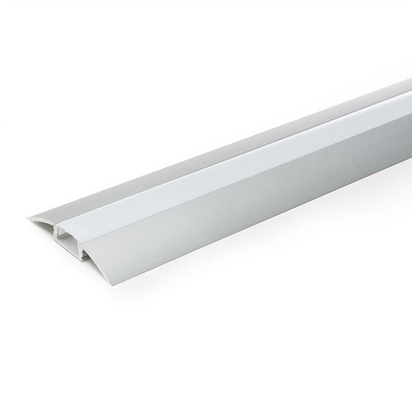 Perfíl de Aluminio para Tira de LEDs - Difusor Opal - Tira de 2 Metros