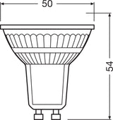 Ledvance/Osram Bombilla LED Spot GU10 4,5W 350Lm 1800…2700K 36º IP20 Regulable