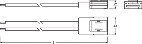 Ledvance Conectores Tiras LED PFM/VAL -CP/P2/500 Pack 2