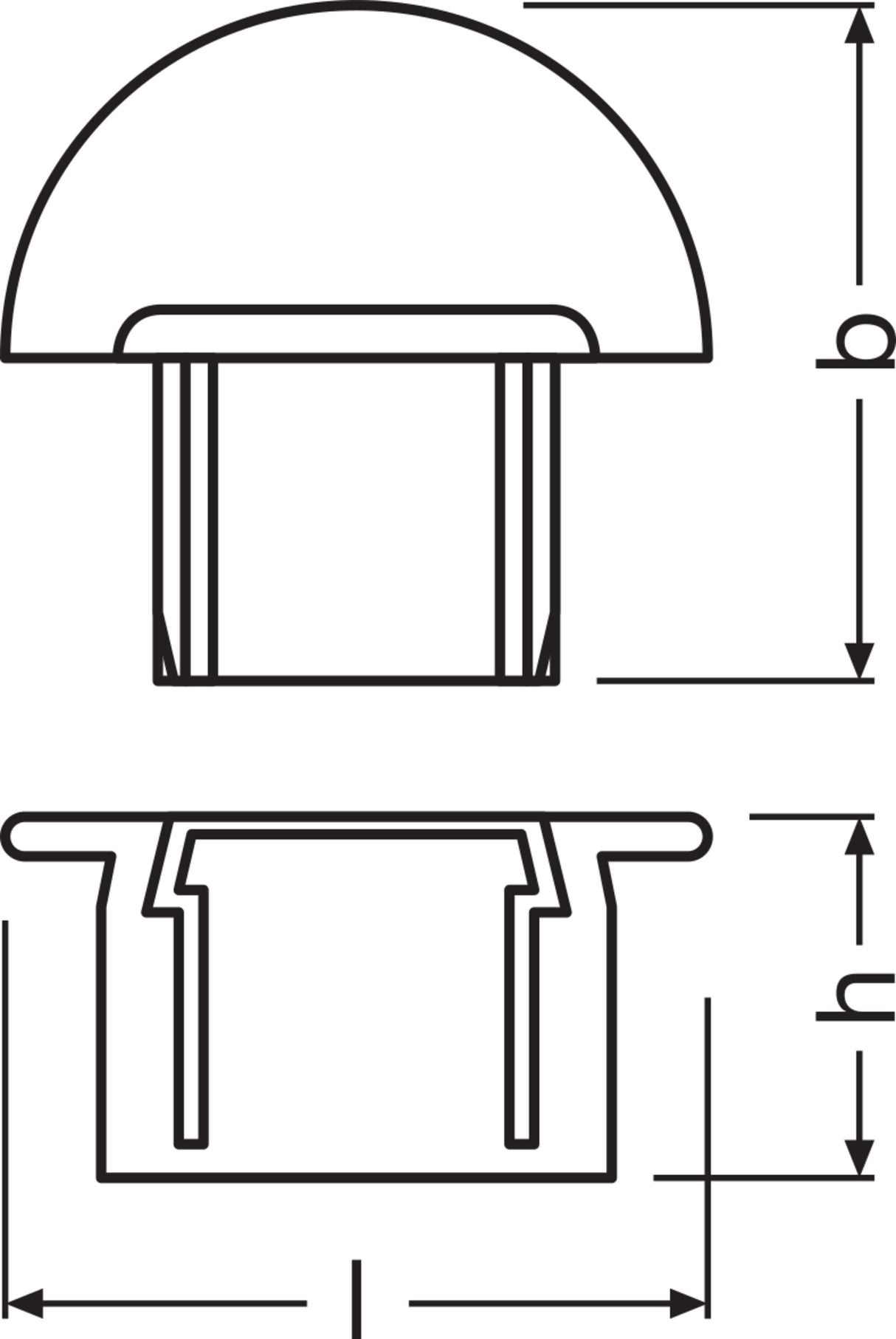 Ledvance Tapón Final Perfíl Medio Tiras LED -PM01/EC Pack 2