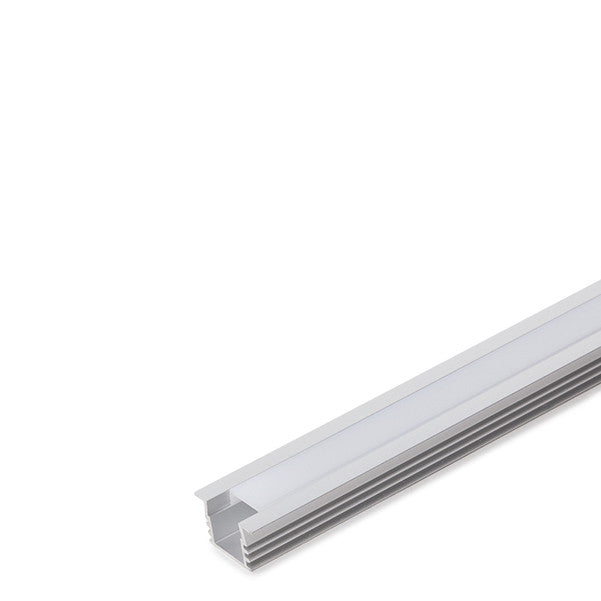 Perfíl de Aluminio para LEDS - Difusor Opal -Tira de 1 Metro