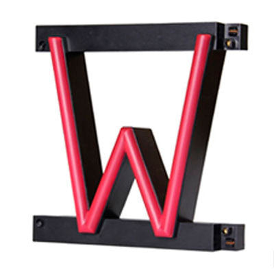 Letra LED Neon "W"  Ancho 146mm Alto 161mm Fondo 38mm