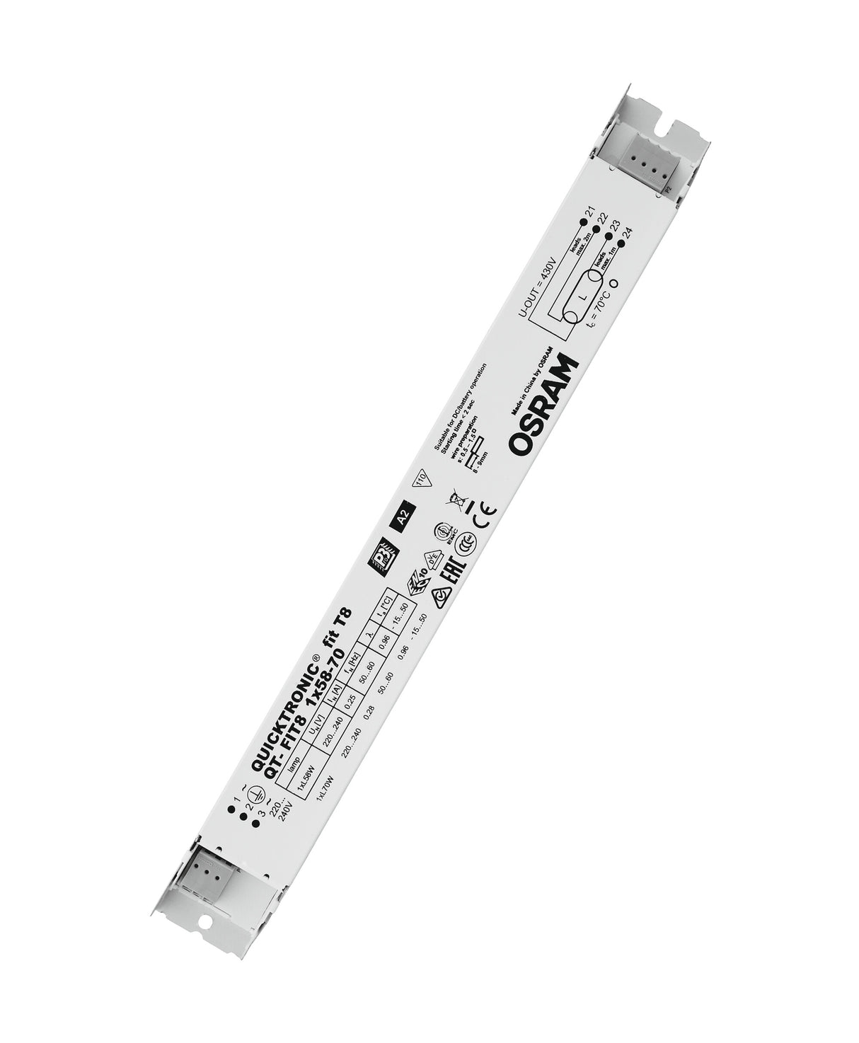 Ledvance/Osram QuickTronic QT FIT 8 QT-FIT8 1X58-70/220-240