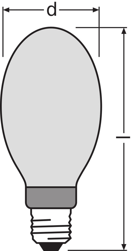 Ledvance/Osram HM Quemador Cuarzo E40 440W 40000Lm 3800K