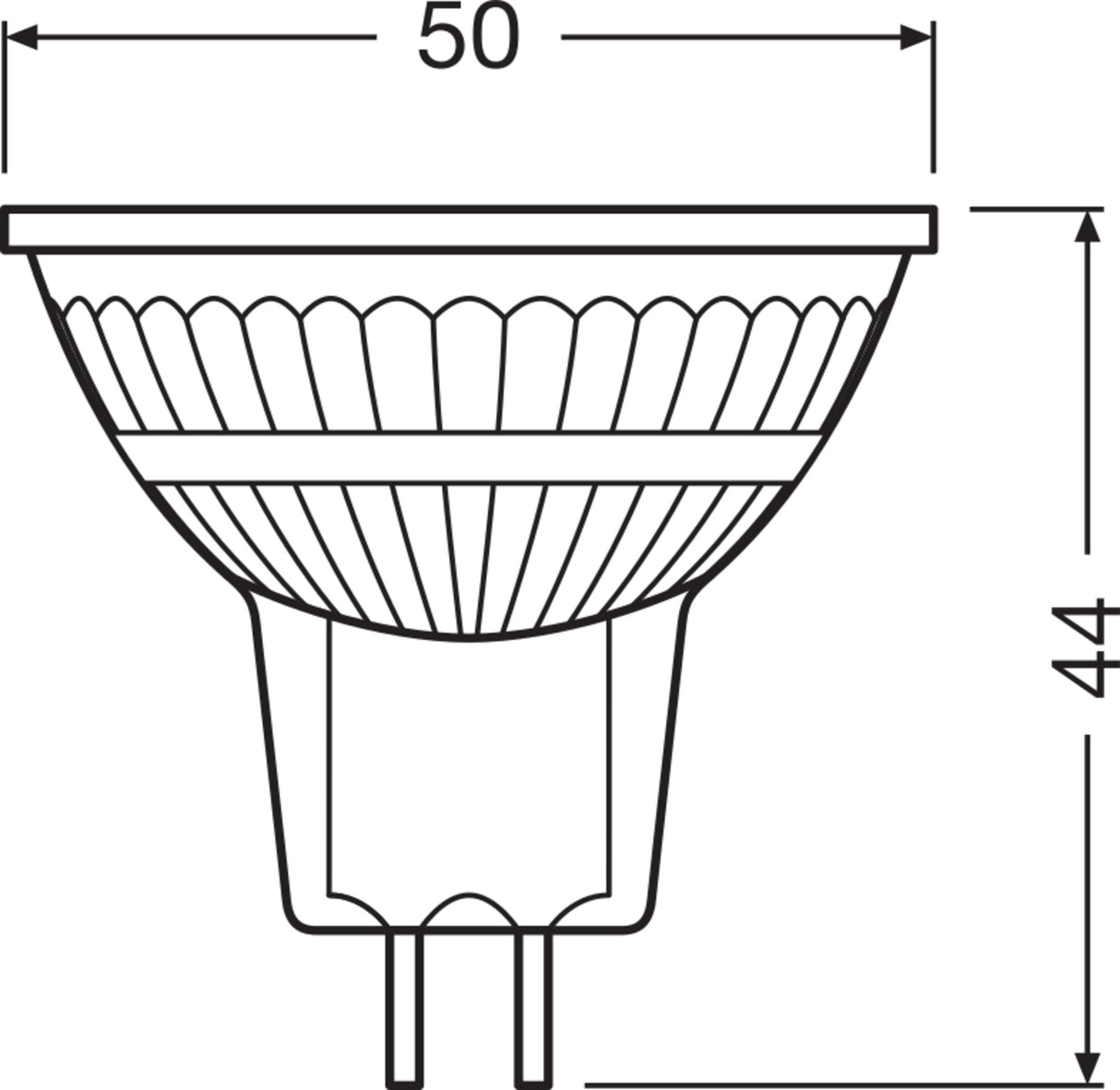 Ledvance/Osram Bombilla LED Spot GU5,3 5W 345Lm 4000K 36º IP20 Regulable