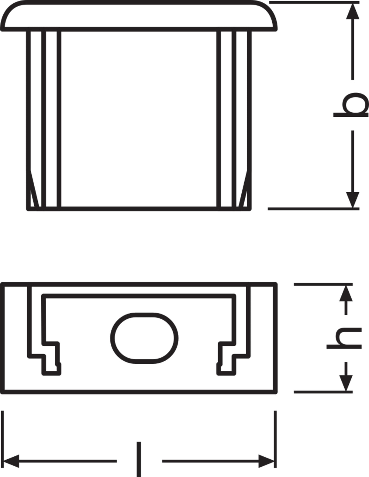 Ledvance Tapón Final Perfíl Plano Tiras LED -PF02/EC/H Pack 2