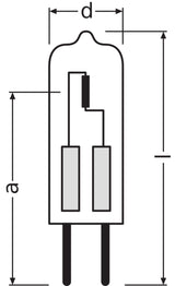 Ledvance/Osram Halógena Bajo Voltaje GY6,35 35W 580Lm 2900K   Regulable