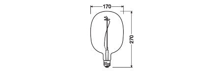 Ledvance/Osram Bombilla LED "Classic" E27 4,5W 220Lm 1600K 320º IP20 Regulable