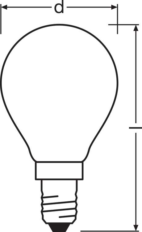 Ledvance/Osram Bombilla LED "Classic" E14 6,5W 806Lm 2700K 320º IP20 Regulable