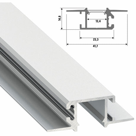 Perfíl Aluminio Tipo MONO 2,02M