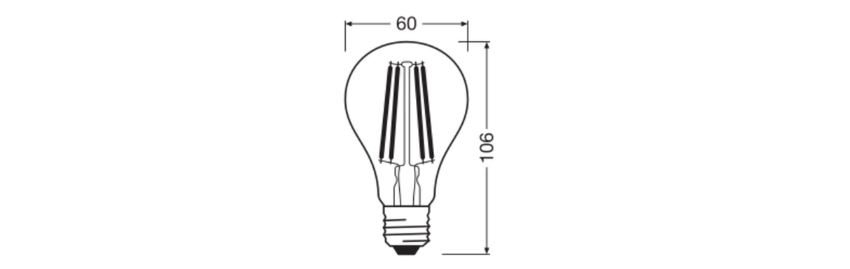 Ledvance/Osram Bombilla LED "Classic" E27 7,3W 806Lm 2700K 320º IP20