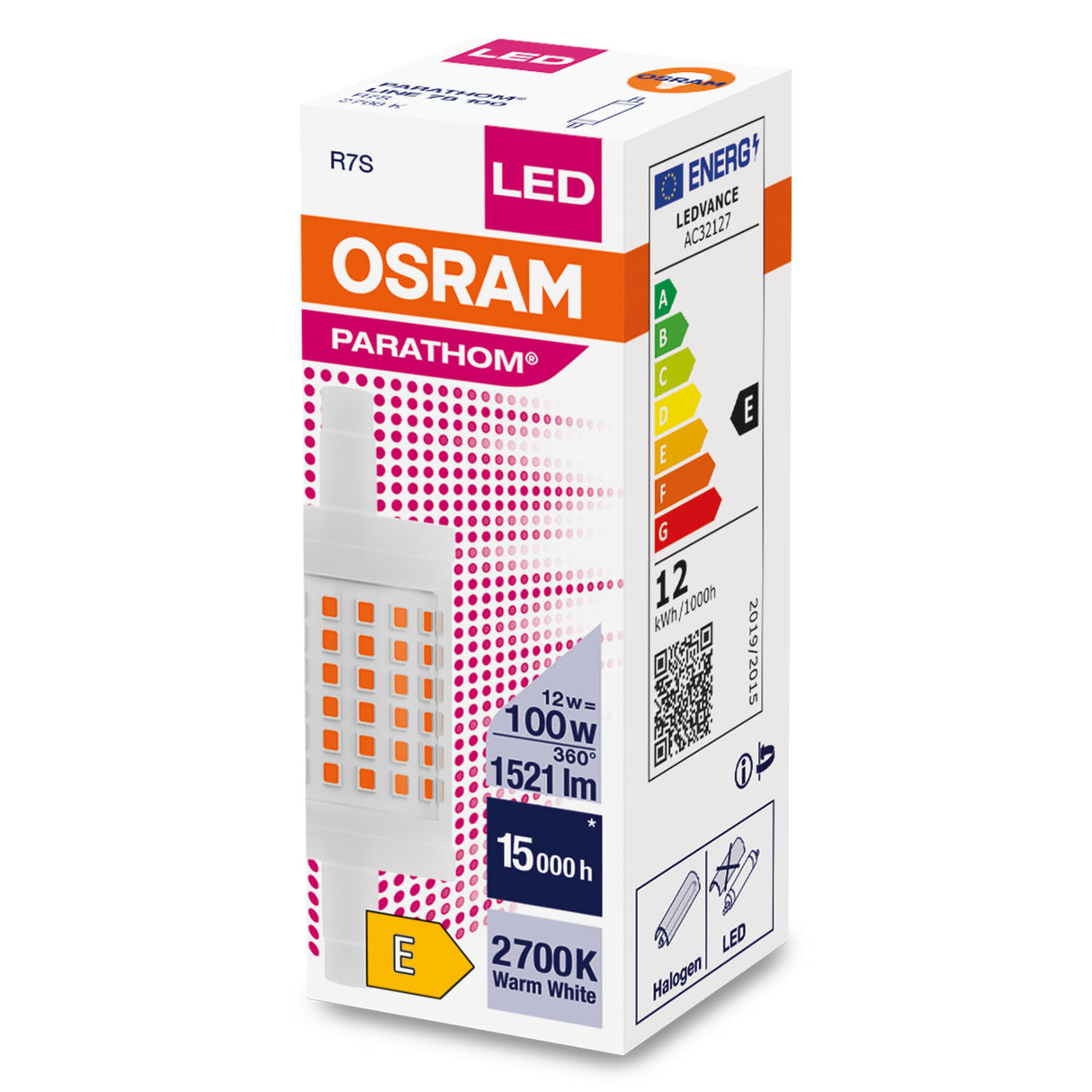 Ledvance/Osram Bombilla LED "Special" R7s 12W 1521Lm 2700K 300º IP20