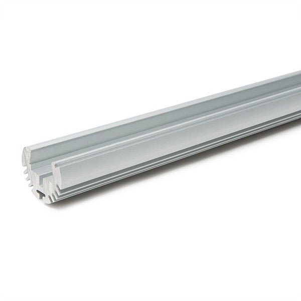 Perfíl de Aluminio para  Tiras de LEDS - Barra Armario - Difusor Opal -Tira de 2 Metros