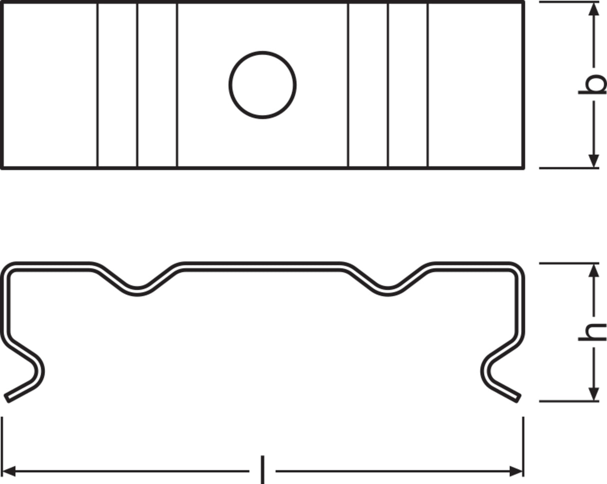 Ledvance Clip Perfíl Ancho Tiras LED -PW01/MB Pack 2