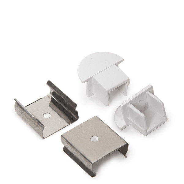 Perfíl de Aluminio para LEDS - Difusor Opal -Tira de 1 Metro