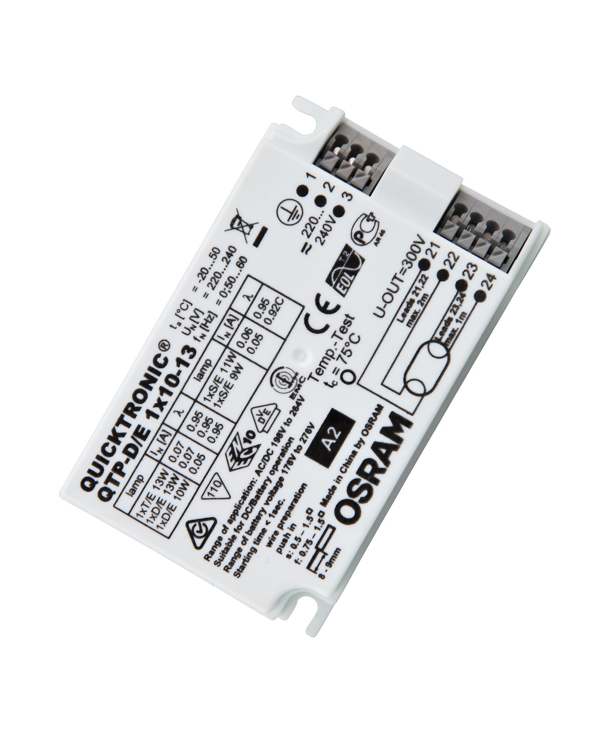 Ledvance/Osram QuickTronic QTP CFL QTP-D/E 1X10-13/220-240