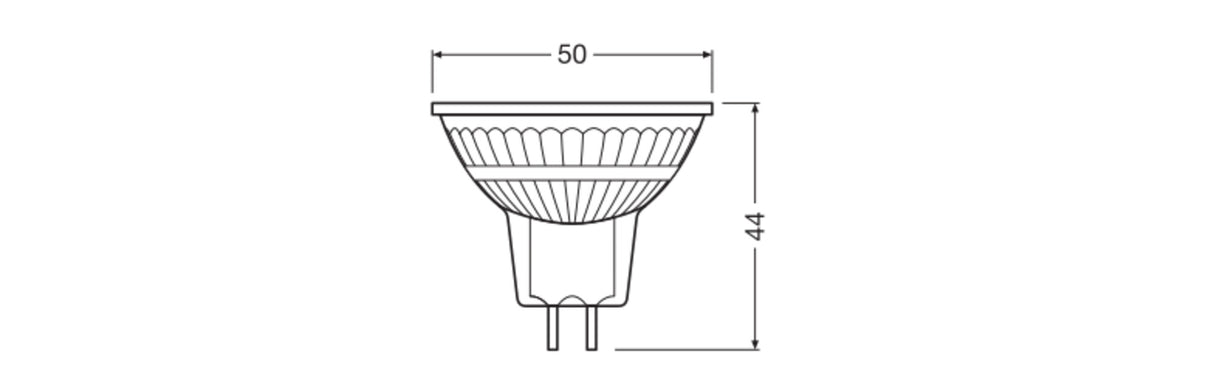 Ledvance/Osram Bombilla LED Spot GU5,3 6,6W 500Lm 2700K 36º IP20 Regulable