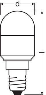 Ledvance/Osram Bombilla LED "Special" E14 2,3W 200Lm 6500K 200º IP20