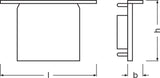 Ledvance Tapón Final Perfíl Ancho Tiras LED -PW02/EC Pack 2