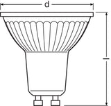 Ledvance/Osram Bombilla LED Spot GU10 6,9W 575Lm 2700K 60º IP20