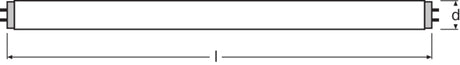 Ledvance/Osram Tubo Fluorescente Tradicional T8 G13 36W 3100Lm 2700K   Regulable