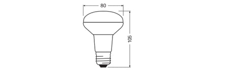 Ledvance/Osram Bombilla LED Spot E27 8,5W 670Lm 2700K 36º IP20 Regulable