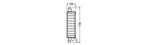 Ledvance/Osram Bombilla LED "Special" R7s 15W 2000Lm 2700K 300º IP20