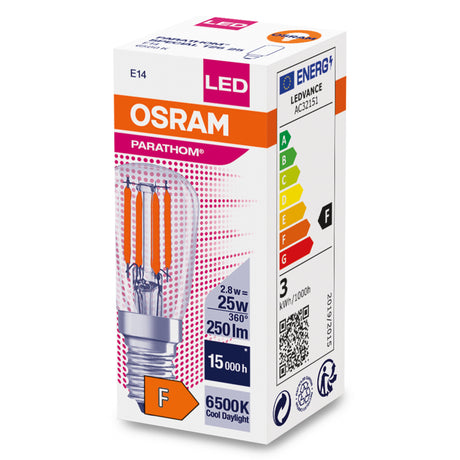 Ledvance/Osram Bombilla LED "Special" E14 2,8W 250Lm 6500K 320º IP20