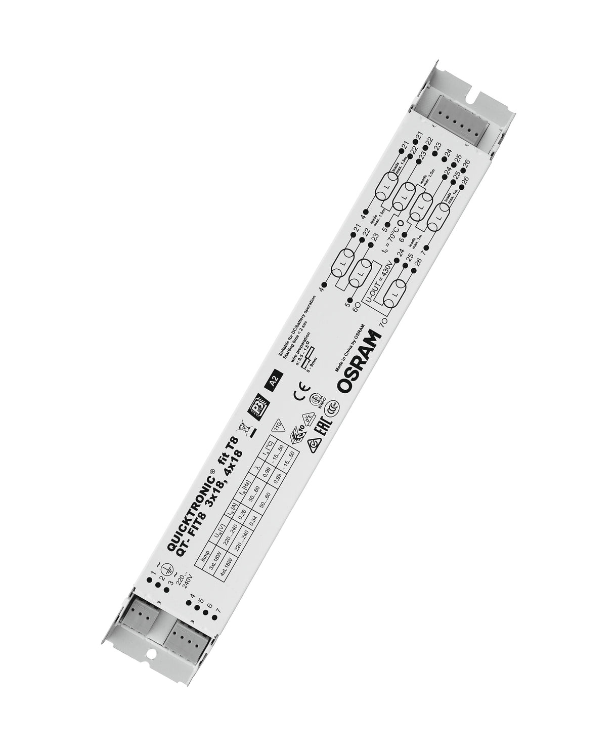 Ledvance/Osram QuickTronic QT FIT 8 QT-FIT8 3X18,4X18/220-240