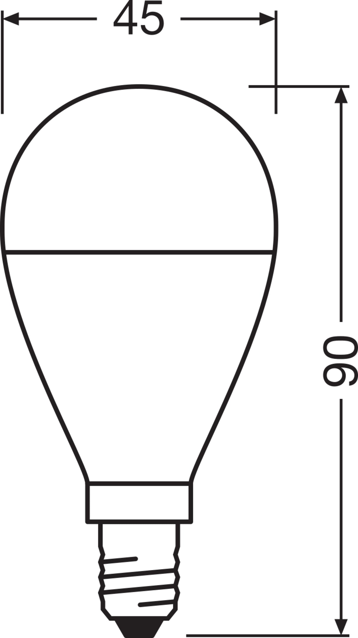 Ledvance/Osram Bombilla LED "Classic" E14 7W 806Lm 2700K 200º IP20