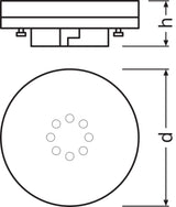 Ledvance/Osram Bombilla LED Spot GX53 6W 470Lm 4000K 120º IP20