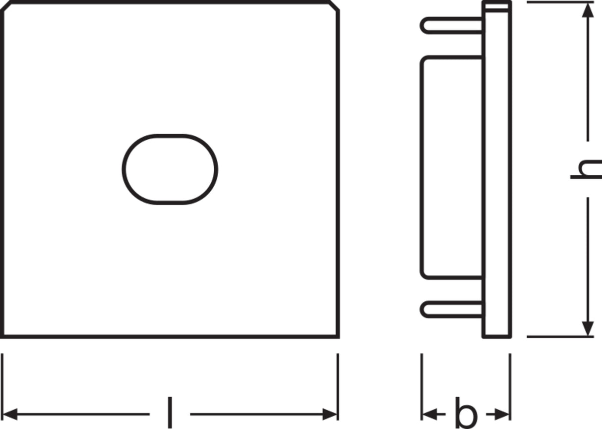 Ledvance Tapón Final Perfíl Ancho Tiras LED -PW03/EC/H Pack 2