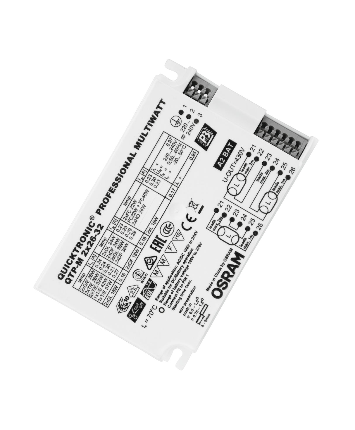 Ledvance/Osram QuickTronic QTP-M QTP-M 2X26-32/220-240 S