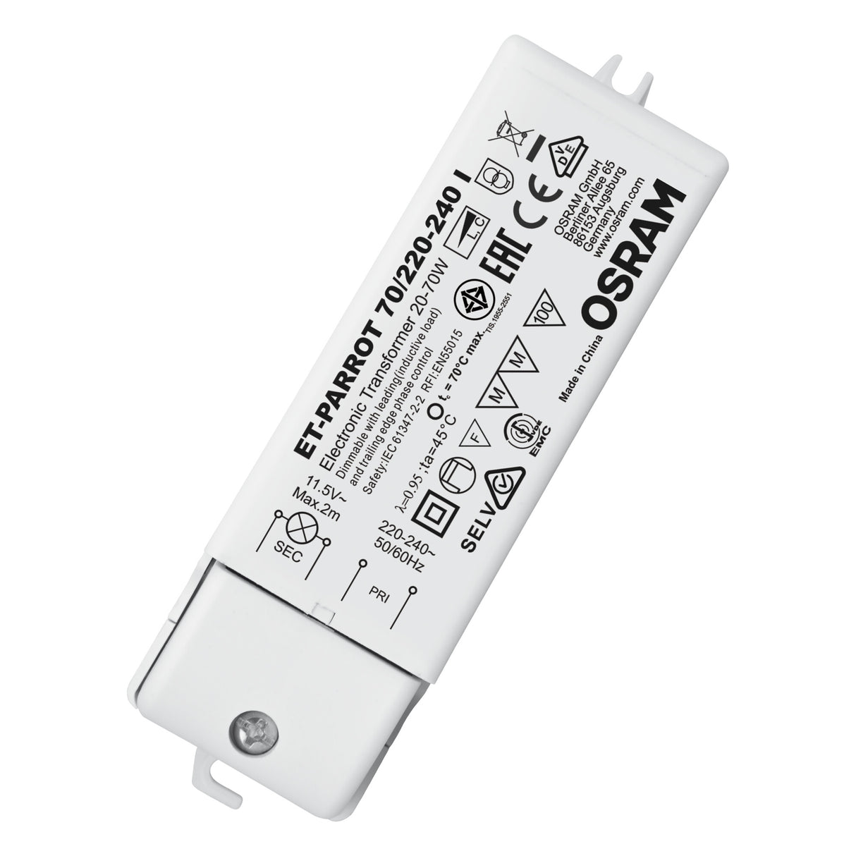 Ledvance/Osram Transformador ET PARROT ET PARROT 70/220-240