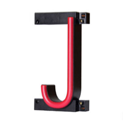 Letra LED Neon "J"  Ancho 74mm Alto 161mm Fondo 38mm