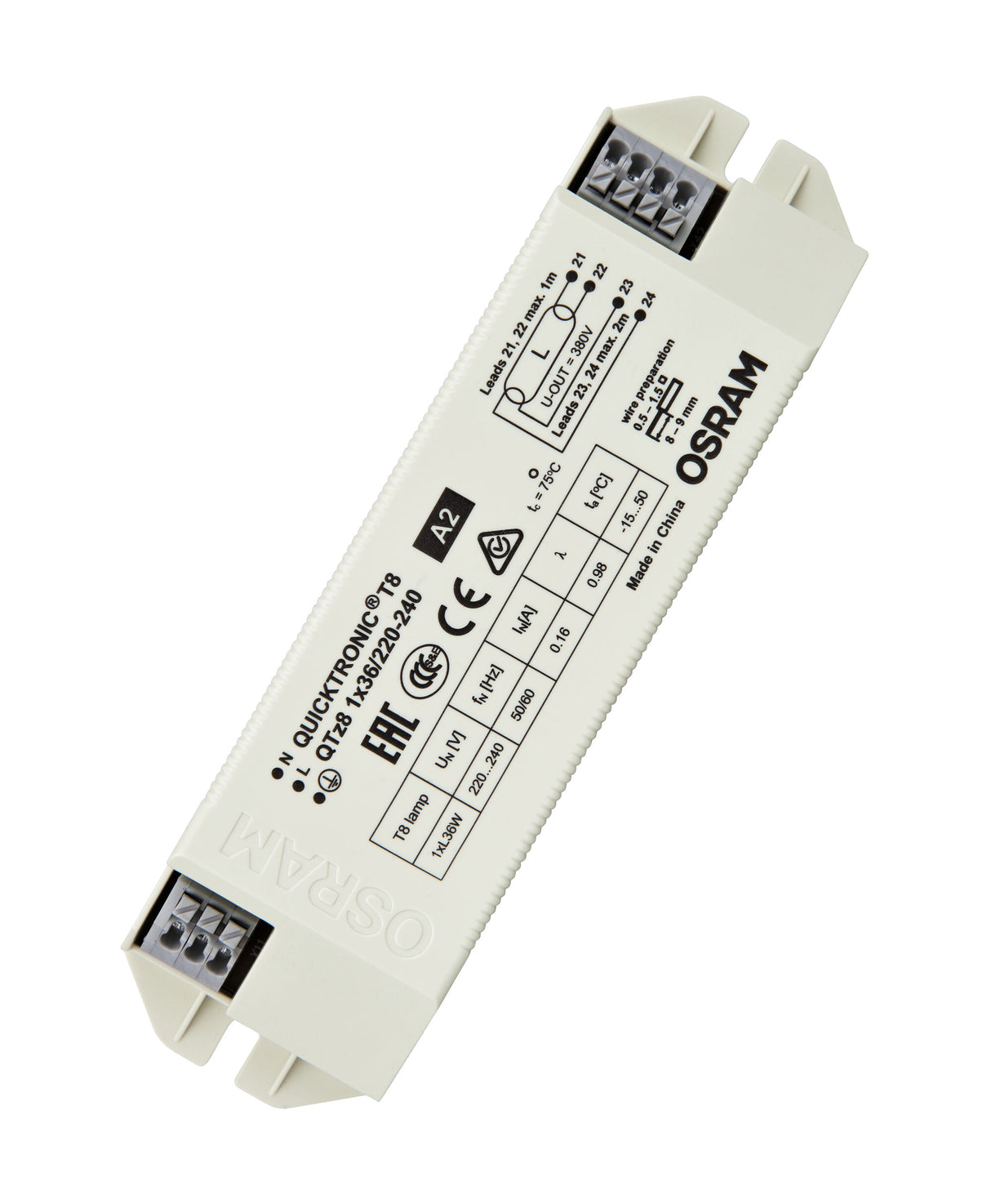 Ledvance/Osram QuickTronic QTP Z10 QTZ8 1X36/220-240