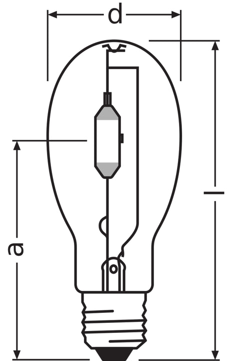 Ledvance/Osram HM Quemador Cuarzo E40 440W 42000Lm 4000K