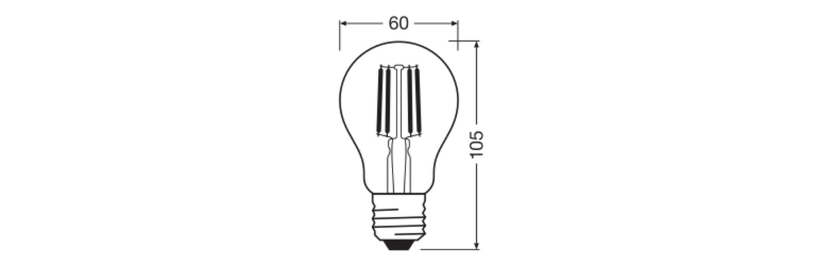 Ledvance/Osram Bombilla LED "Classic" E27 4W 470Lm 2200…2700K 320º IP20 Regulable