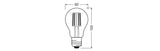 Ledvance/Osram Bombilla LED "Classic" E27 4W 470Lm 2200…2700K 320º IP20 Regulable