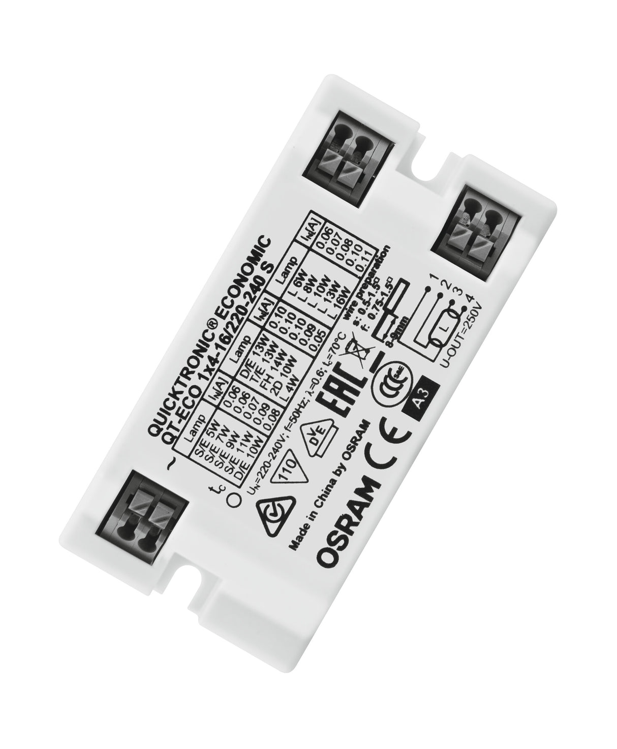 Ledvance/Osram QuickTronic QT ECO QT-ECO 1X4-16/220-240 S