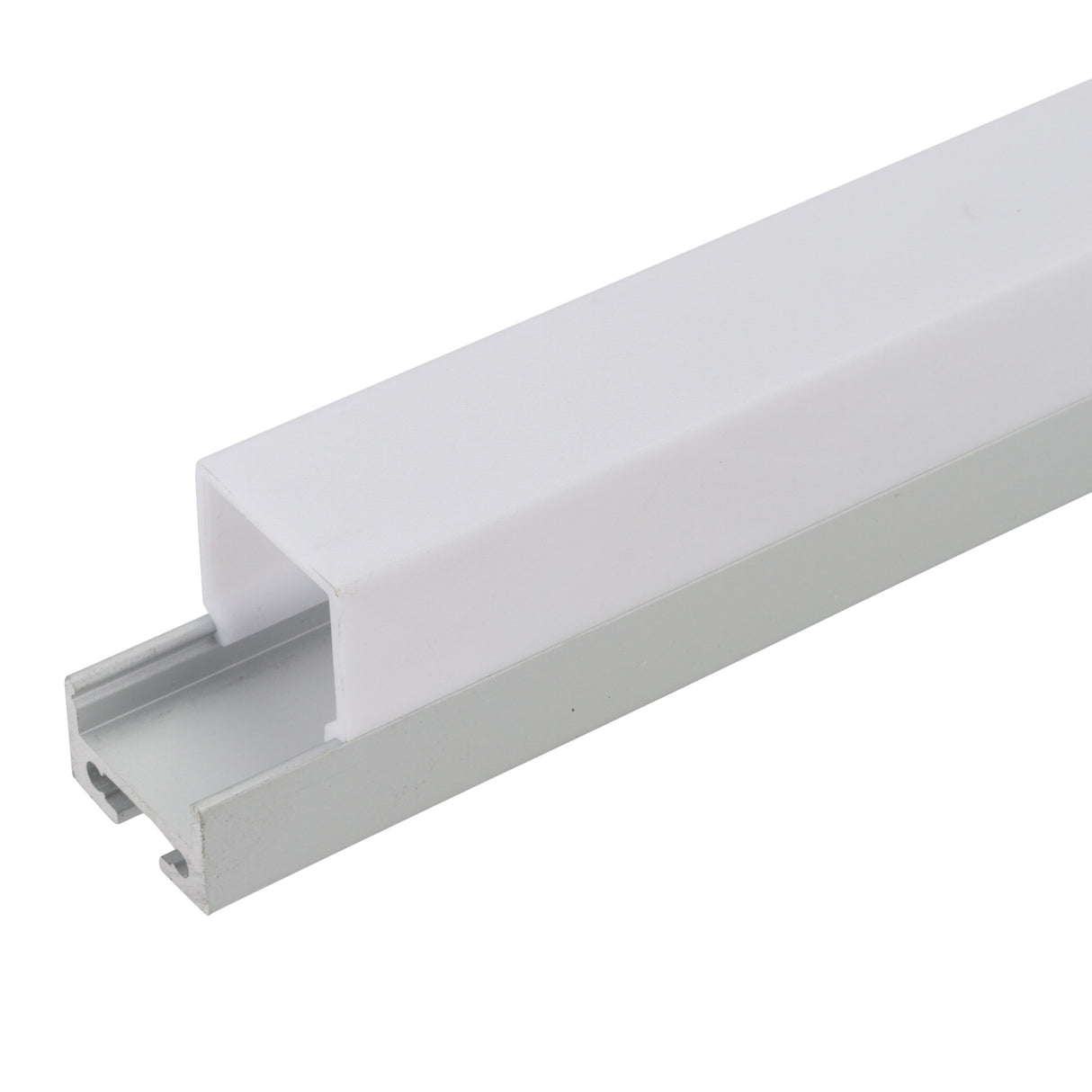 Perfil de Aluminio Curvado para Techo o Colgante para Tira de LEDs - Difusor Opal - Tira de 2 Metros