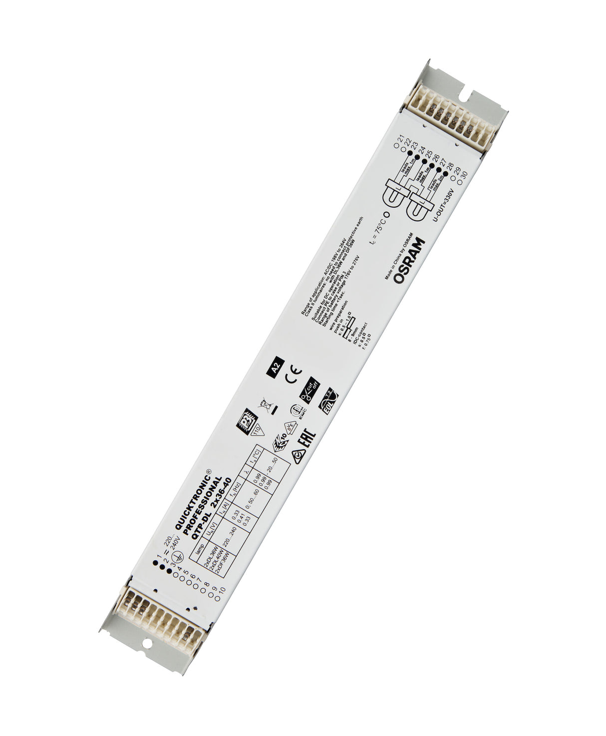 Ledvance/Osram QuickTronic QTP CFL  QTP-DL 2X36-40/220-240