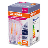 Ledvance/Osram Bombilla LED "Classic" E27 6,5W 806Lm 2700K 300º IP20 Regulable