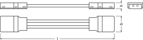 Ledvance Conectores Tiras LED PFM/VAL -CSW/P2/50/P Pack 2