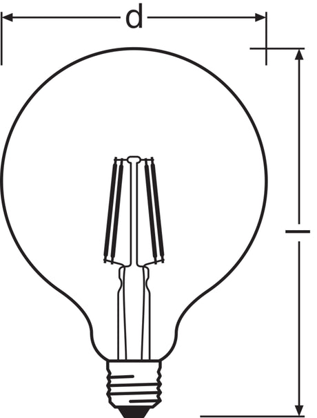 Ledvance/Osram Bombilla LED "Classic" E27 7W 806Lm 2700K 300º IP20