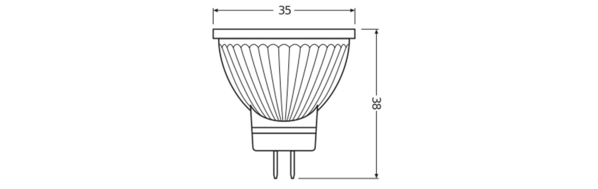 Ledvance/Osram Bombilla LED Spot GU4 4,2W 345Lm 4000K 36º IP20