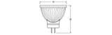 Ledvance/Osram Bombilla LED Spot GU4 4,2W 345Lm 4000K 36º IP20