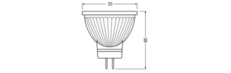 Ledvance/Osram Bombilla LED Spot GU4 4,2W 345Lm 4000K 36º IP20