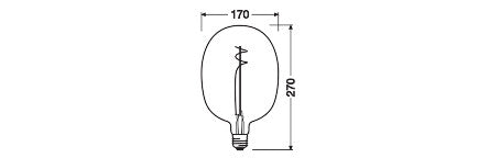 Ledvance/Osram Bombilla LED "Classic" E27 4,8W 400Lm 2700K 320º IP20 Regulable