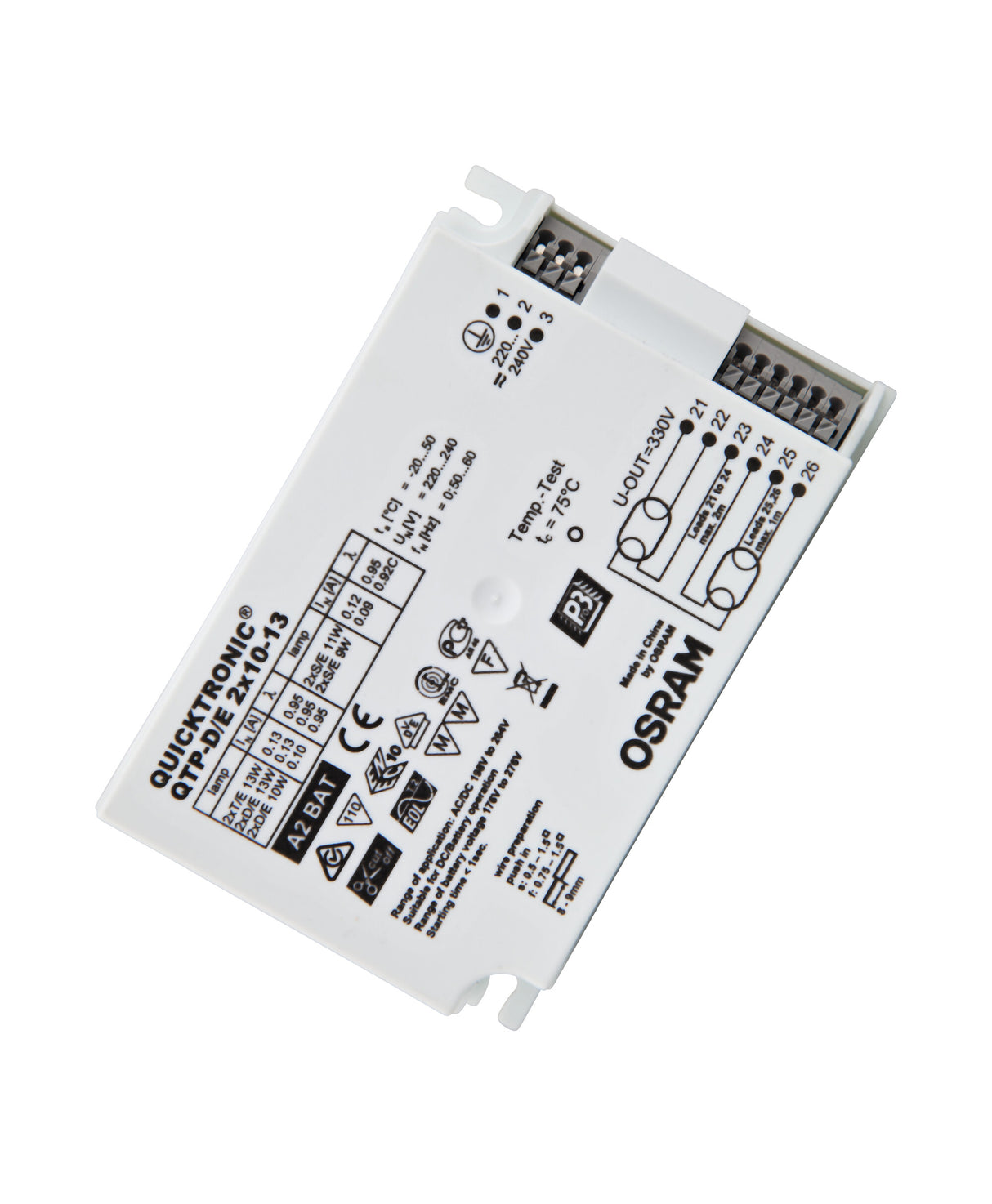 Ledvance/Osram QuickTronic QTP CFL QTP-D/E 2X10-13/220-240